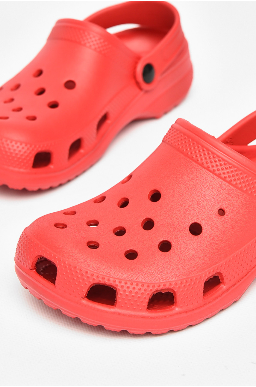 Кроксы детские красного цвета 212416