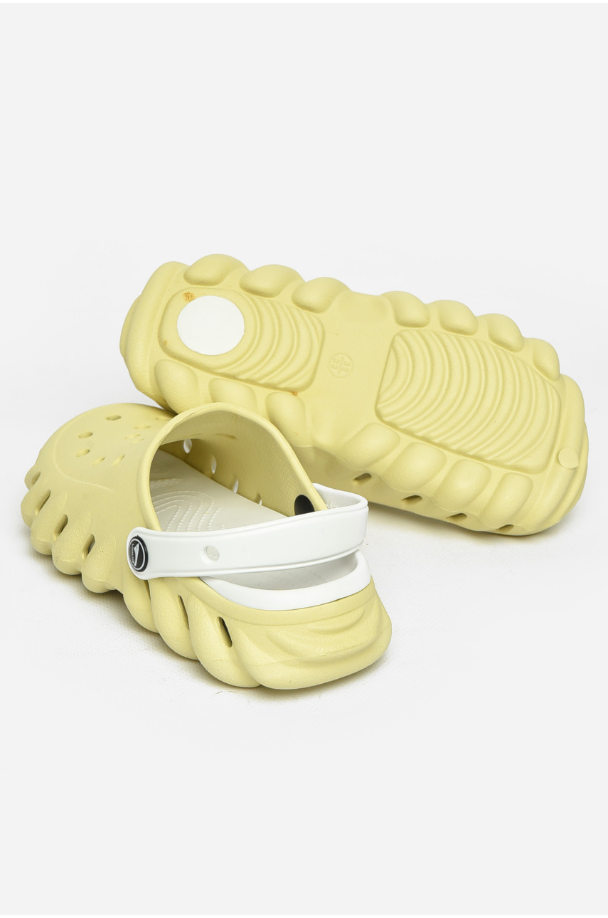 Кроксы детские салатового цвета 212419