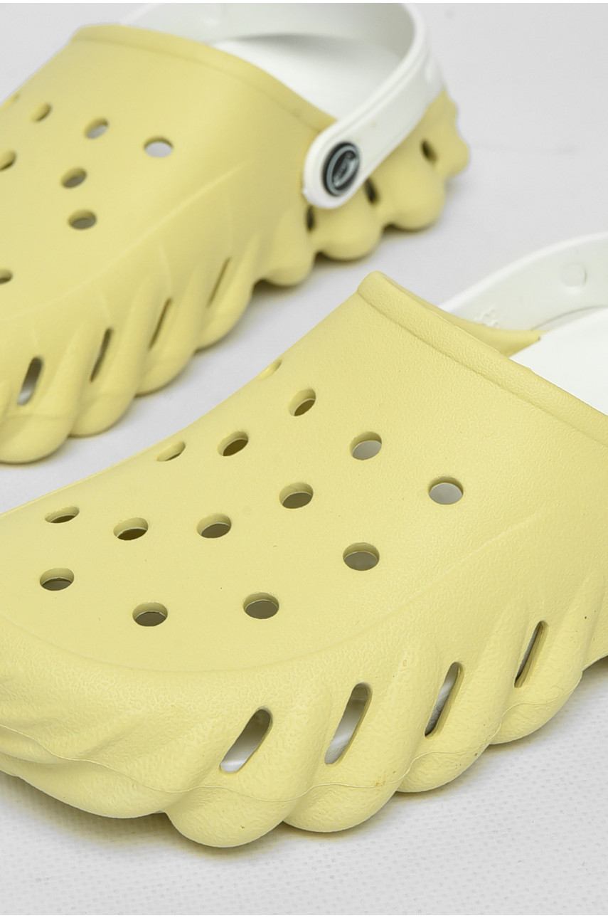 Кроксы детские салатового цвета 212419