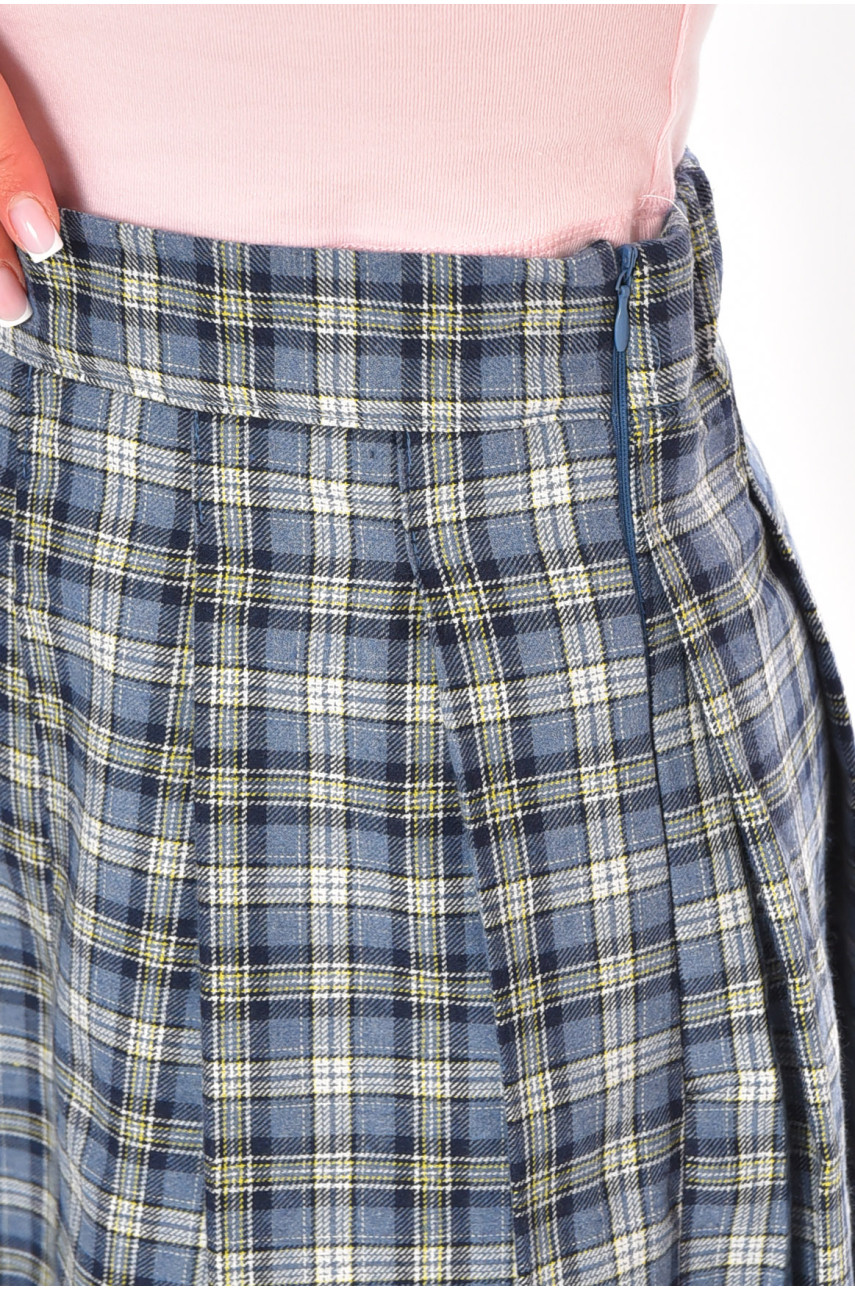 Юбка женская синего цвета с принтом 3082 212420