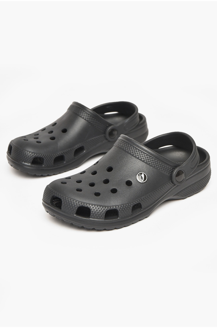 Кроксы женские черного цвета 212421
