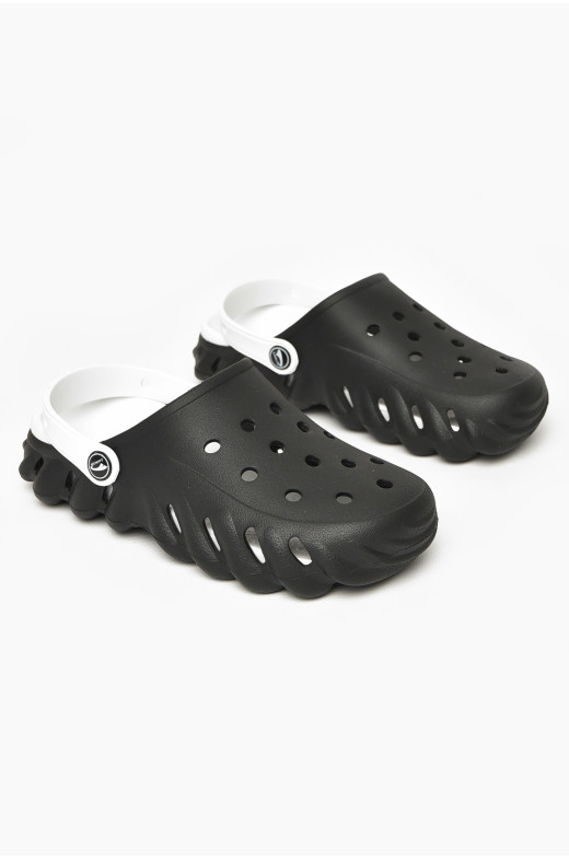 Кроксы женские черного цвета 212423