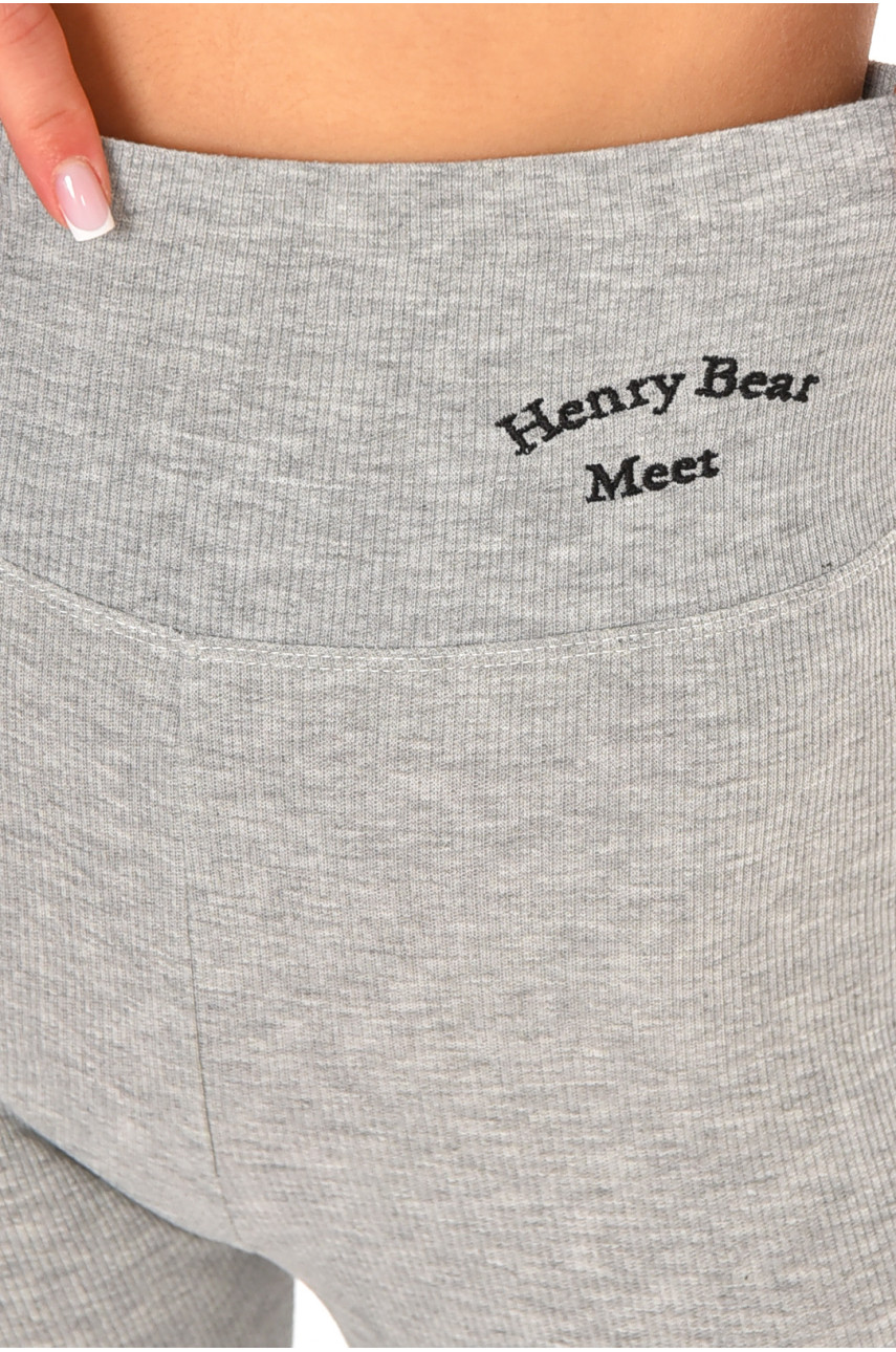 Лосини жіночі однотонні сірого кольору 9608 212426