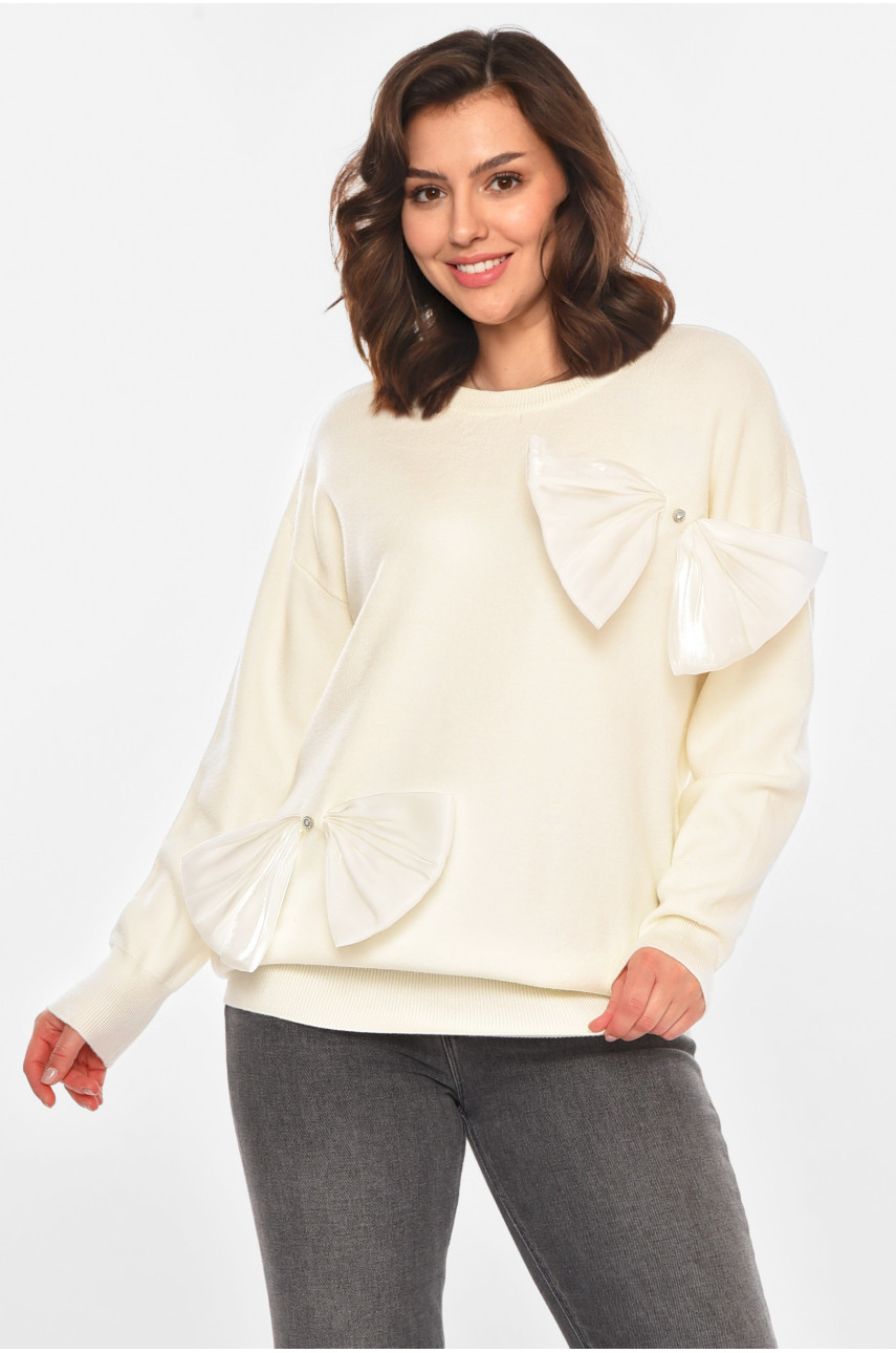 Туника женская однотонная белого цвета 76227 212434