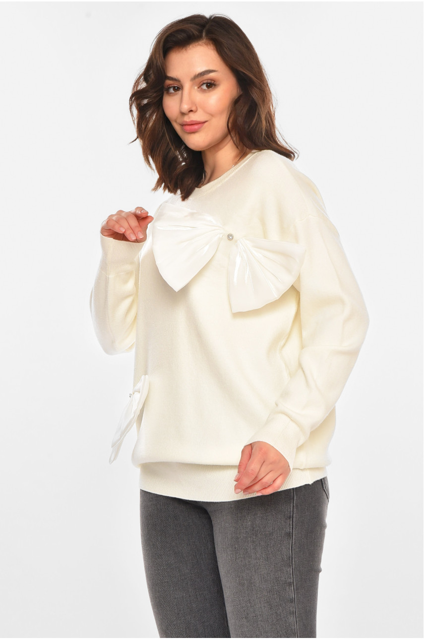 Туника женская однотонная белого цвета 76227 212434