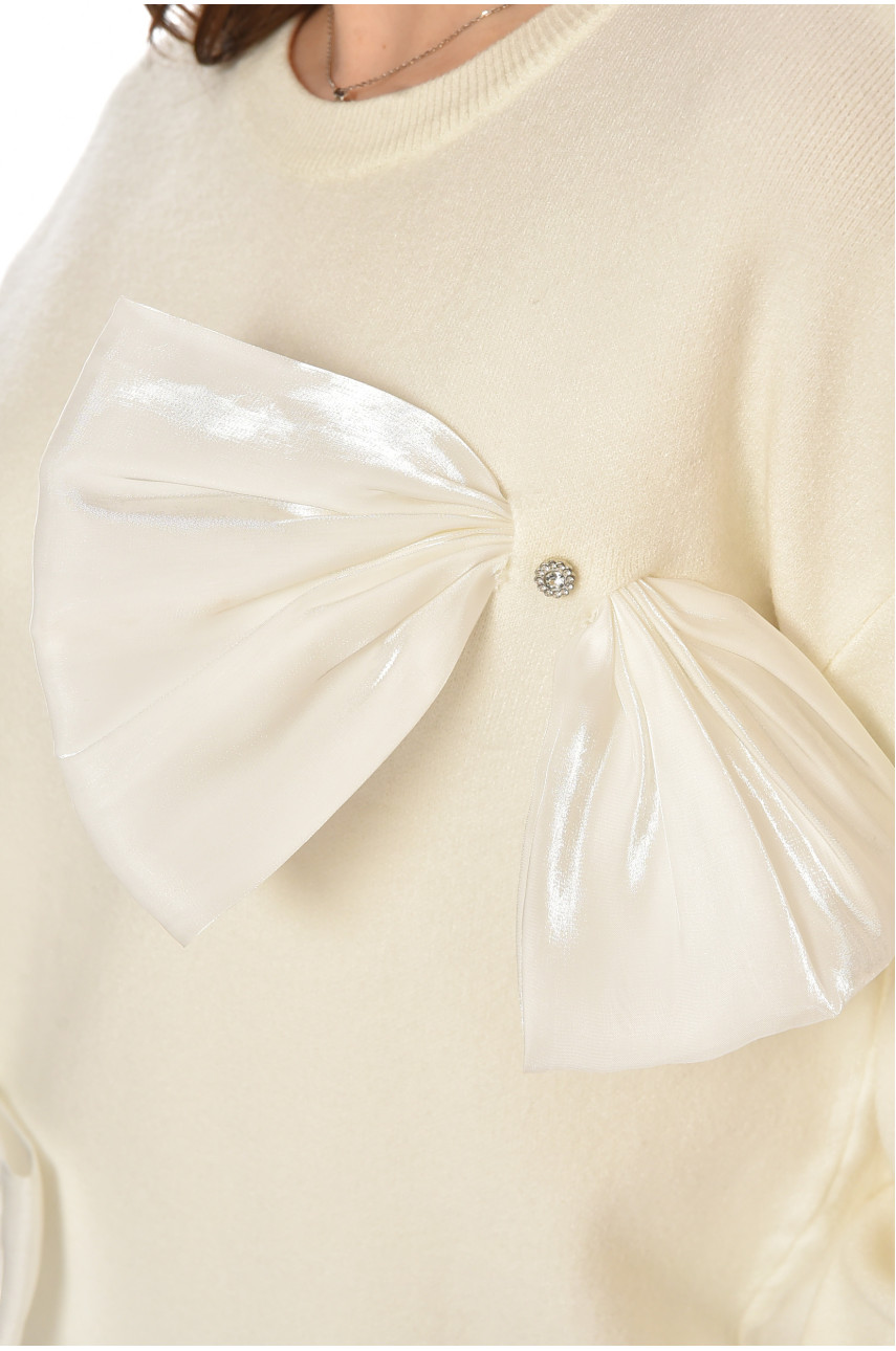 Туника женская однотонная белого цвета 76227 212434