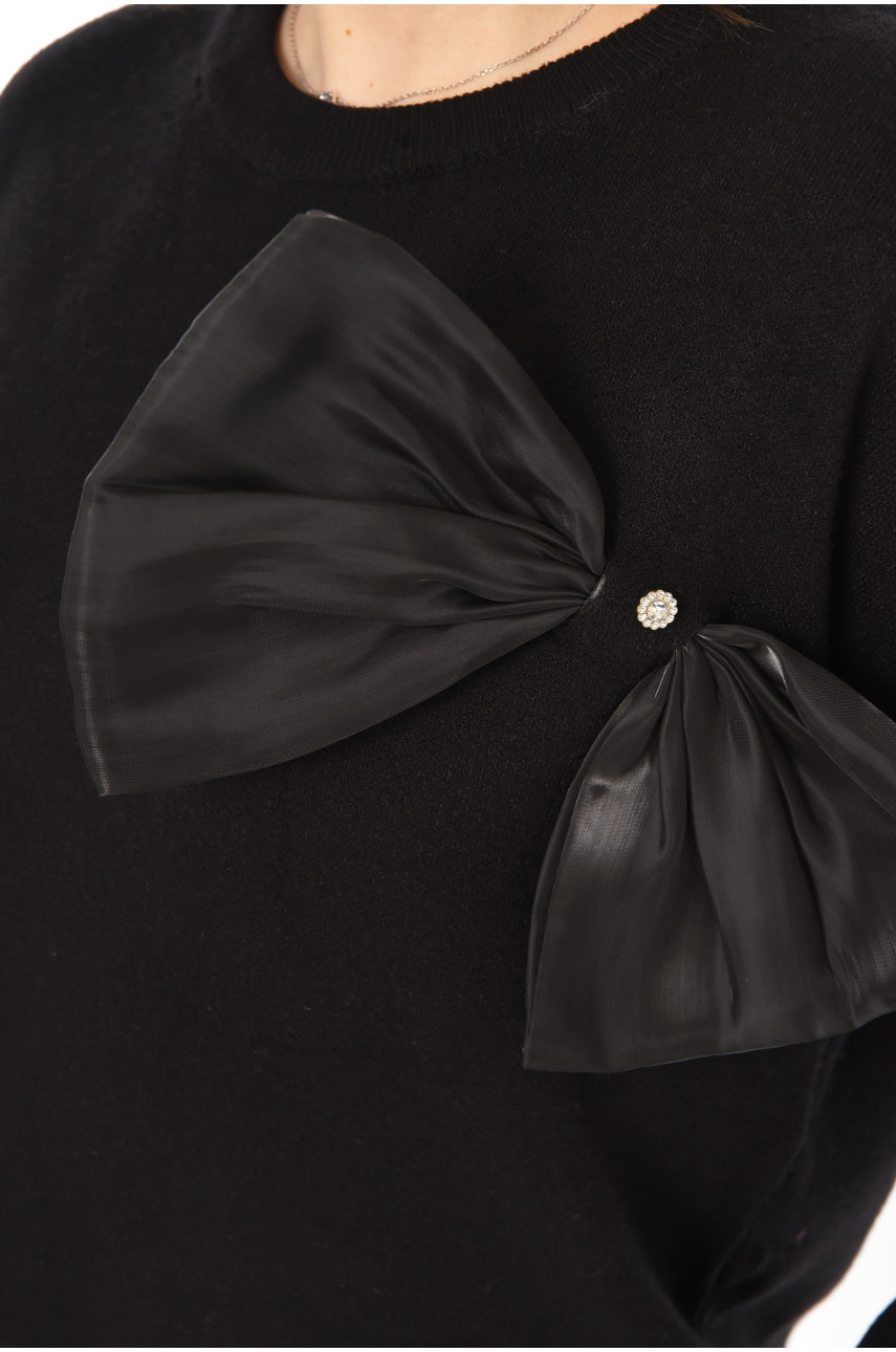 Туника женская однотонная черного цвета 76227 212435