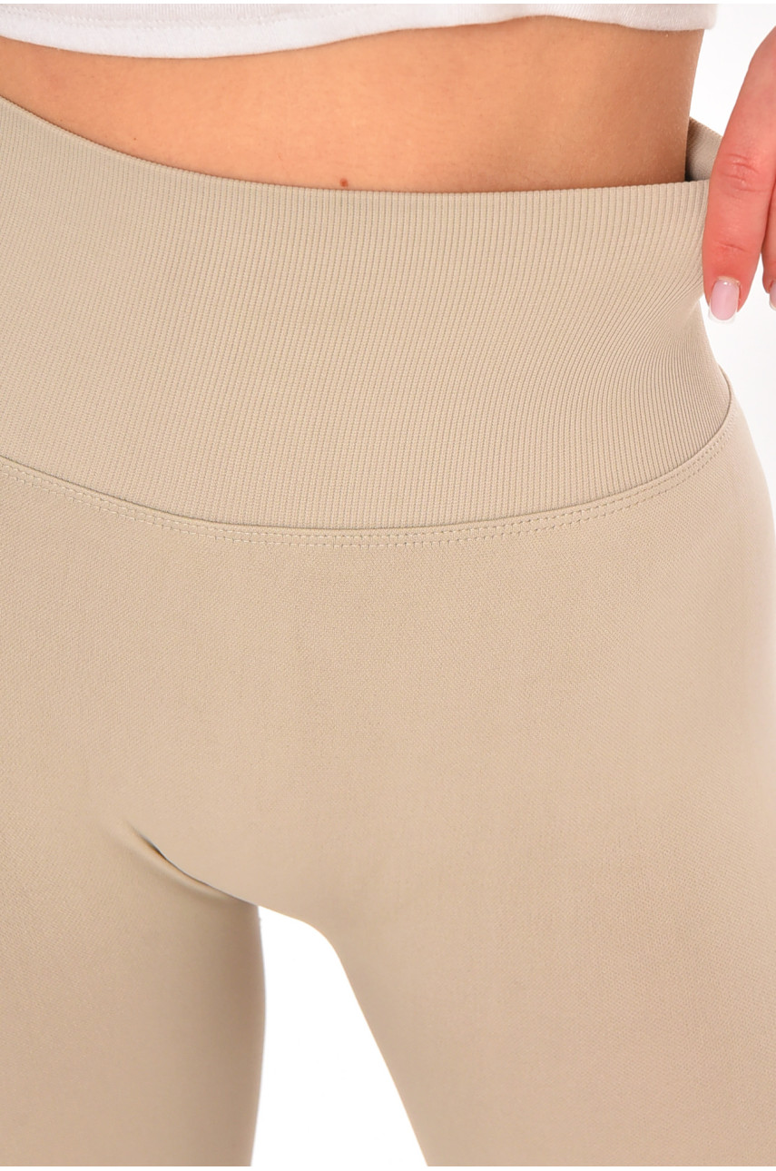 Лосини жіночі однотонні бежевого кольору 828 212441