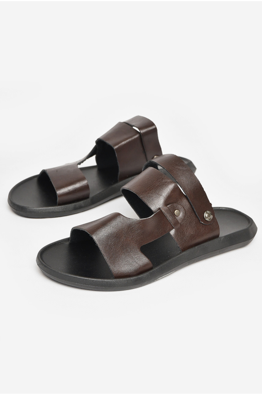 Сандалии мужские коричневого цвета 72с 212445
