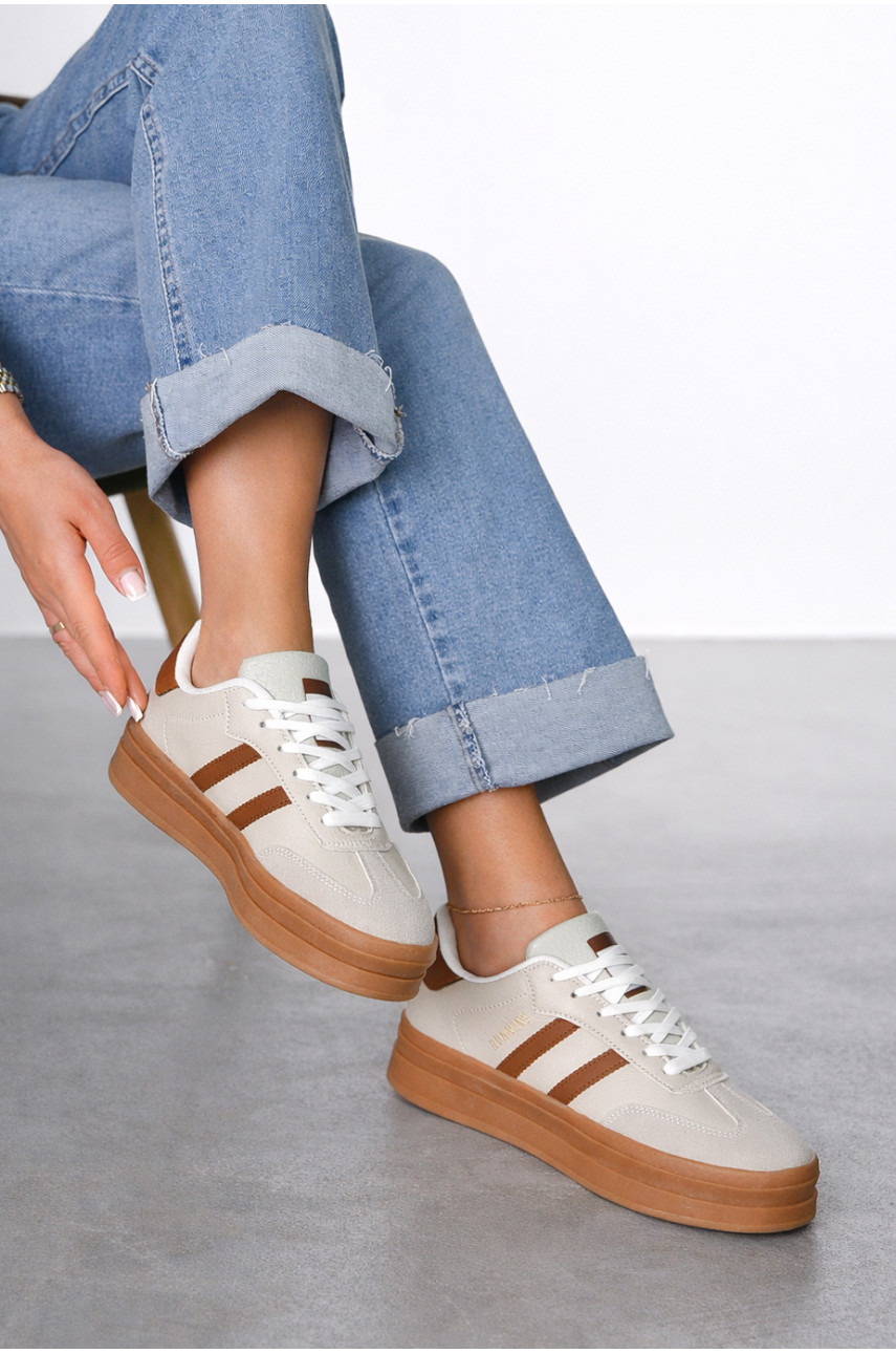 Кросівки жіночі сірого кольору 1046-6 212474