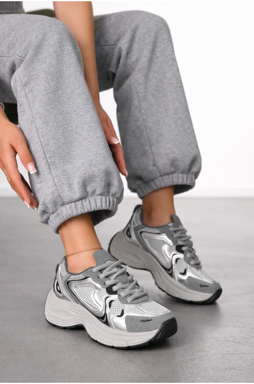 Кросівки жіночі сірого кольору 172-45 212475