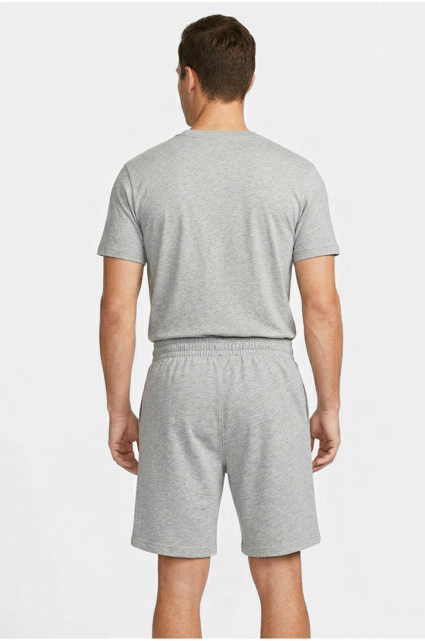 Шорти чоловічі однотонні сірого кольору з принтом 212478