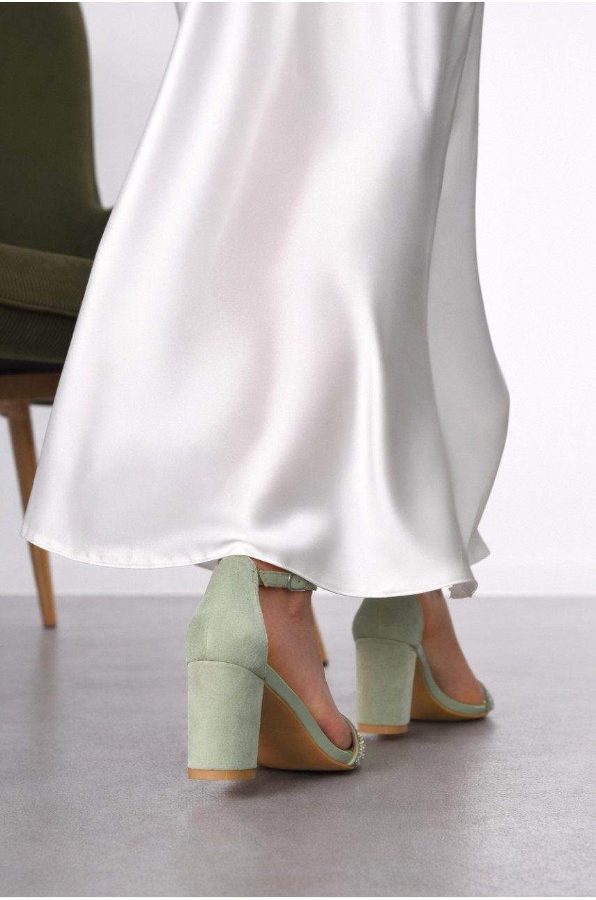 Босоніжки жіночі оливкового кольору СМД42 212482