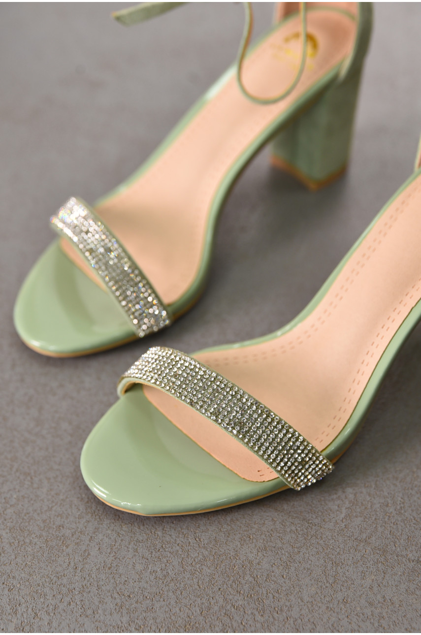 Босоніжки жіночі оливкового кольору СМД42 212482