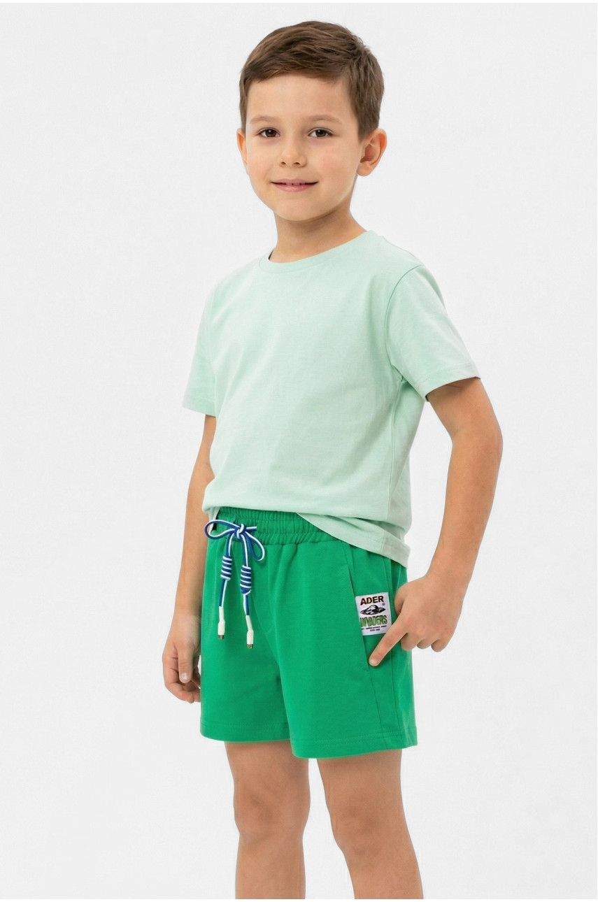 Шорти дитячі для хлопчика зеленого кольору 18126 212490