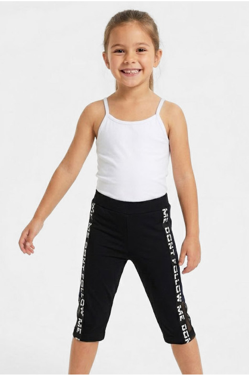 Костюм детский тройка для девочки черного цвета с принтом 6502 212499