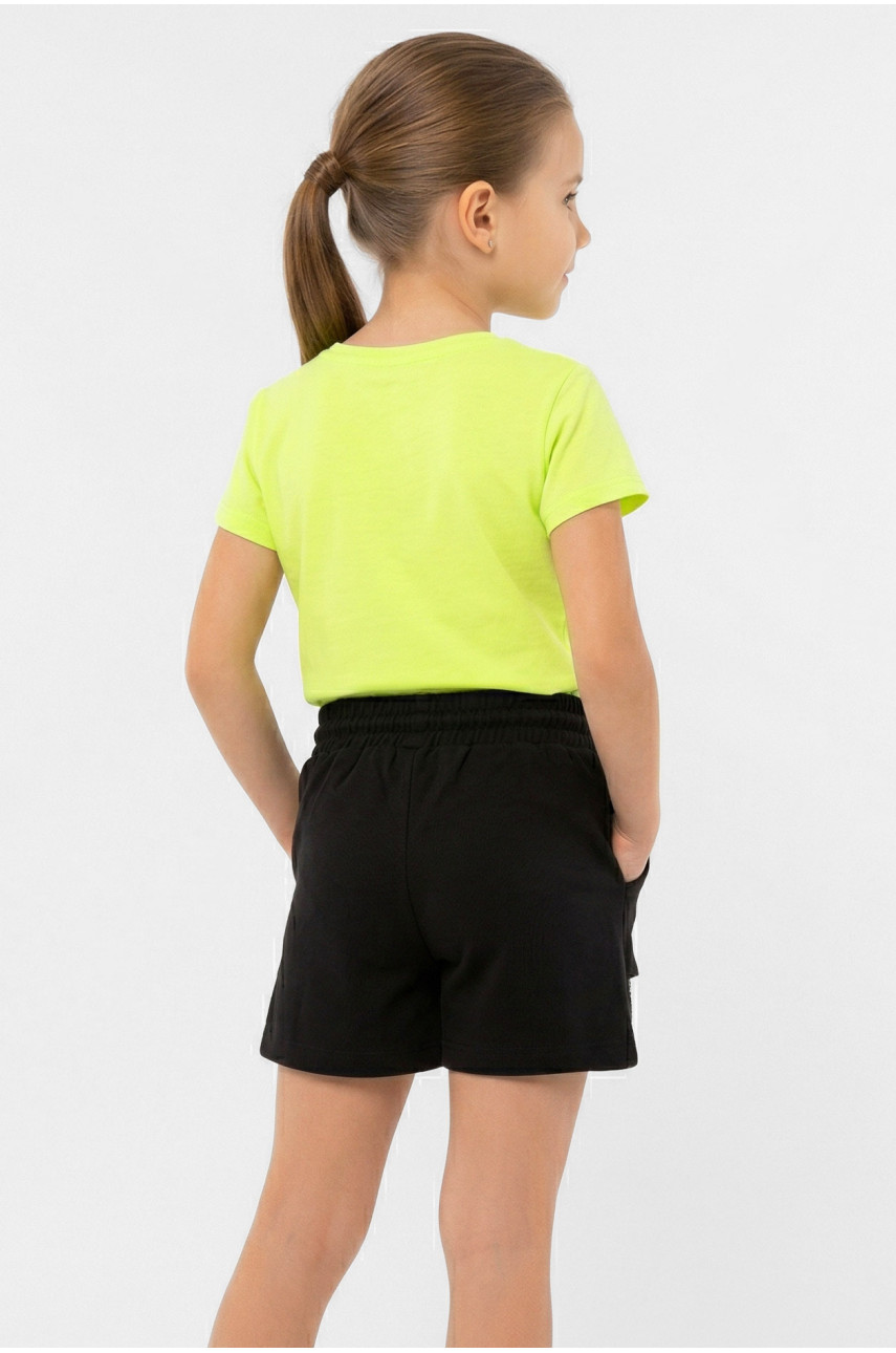 Шорти дитячі для дівчинки чорного кольору 976 212502