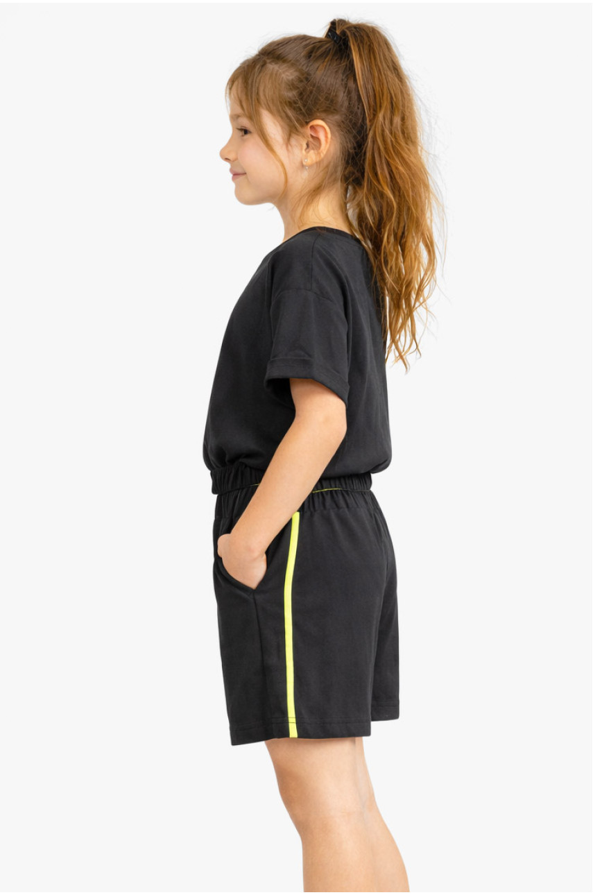 Костюм детский для девочки черного цвета 212504