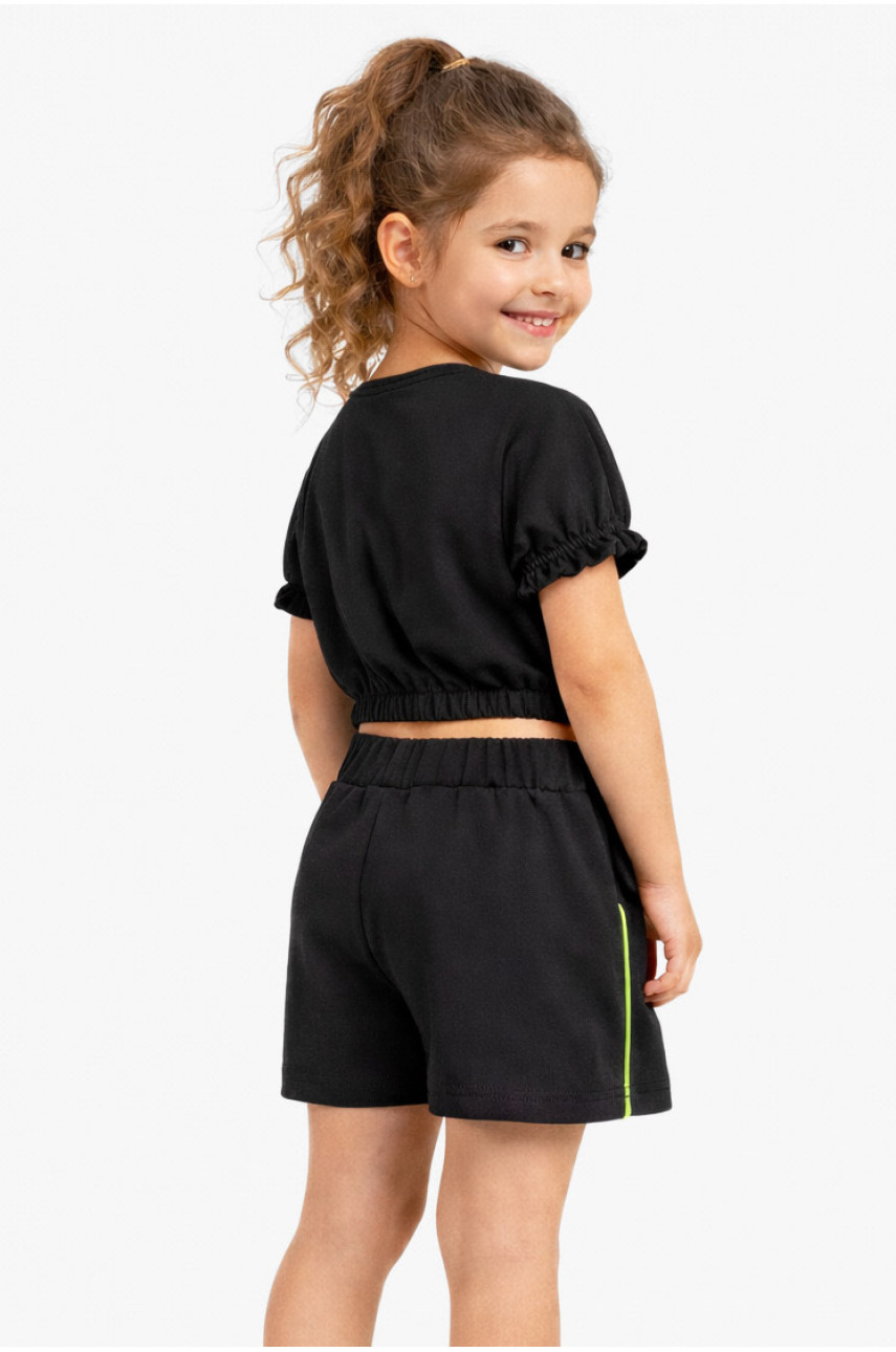 Костюм детский для девочки черного цвета 212505