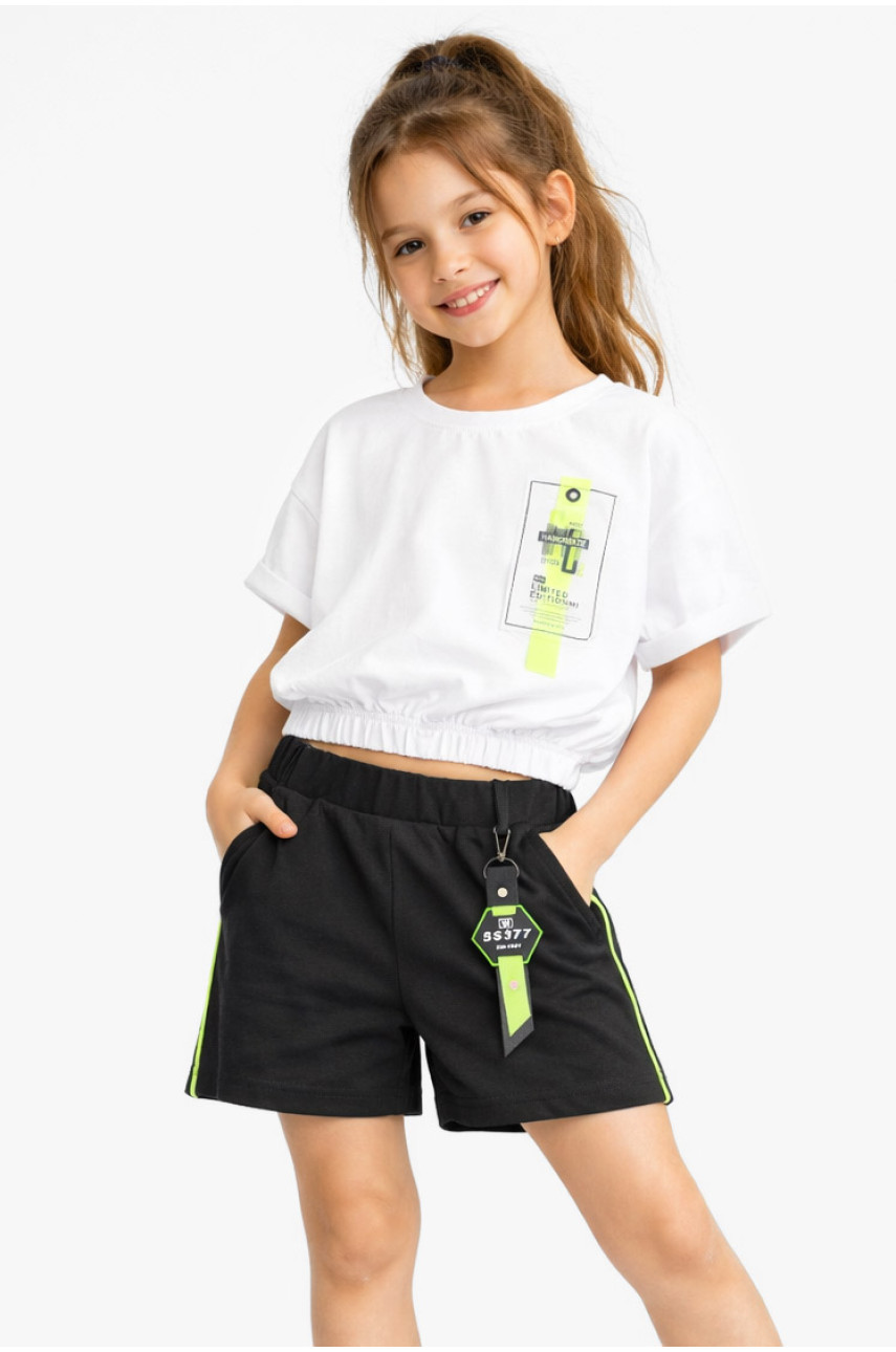 Костюм подростковый для девочки белого цвета 212507