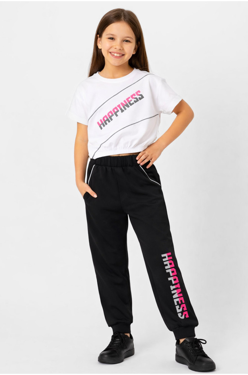 Костюм подростковый для девочки белого цвета 212509