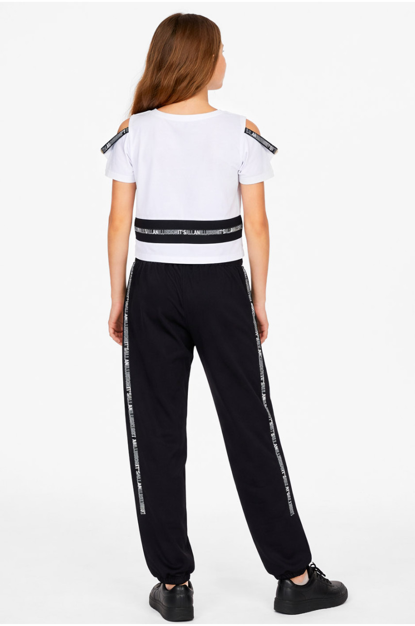 Костюм подростковый для девочки белого цвета 6024 212510