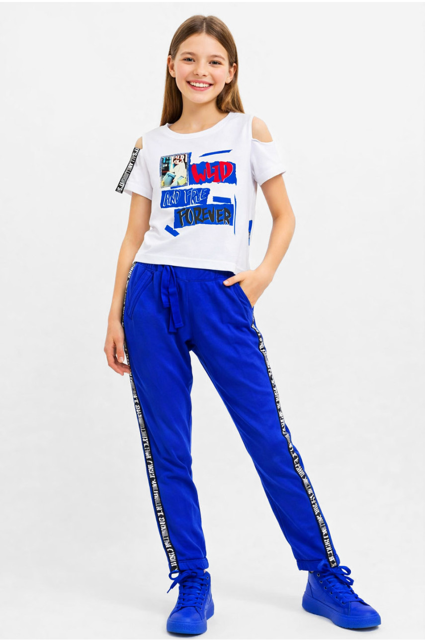 Костюм подростковый для девочки белого цвета 6024 212511