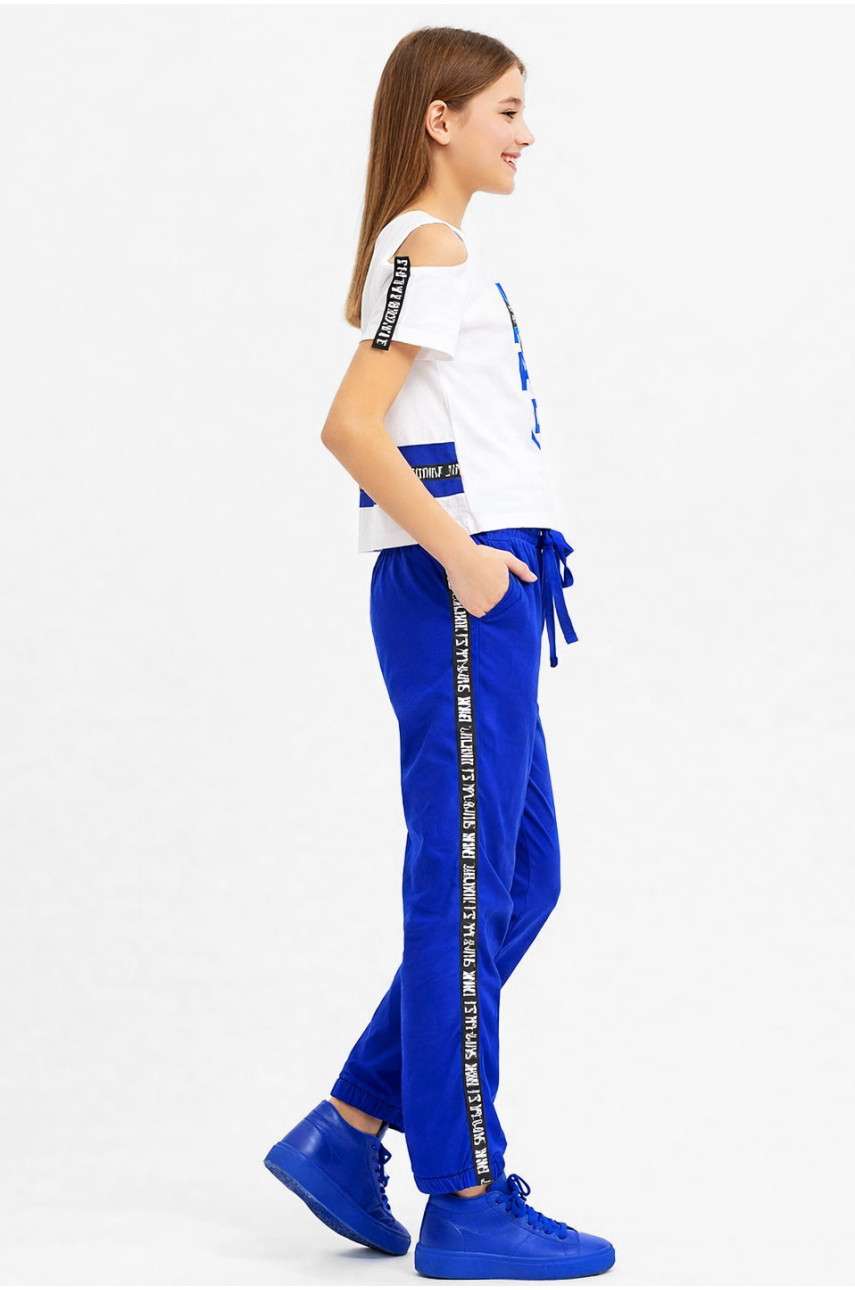 Костюм подростковый для девочки белого цвета 6024 212511