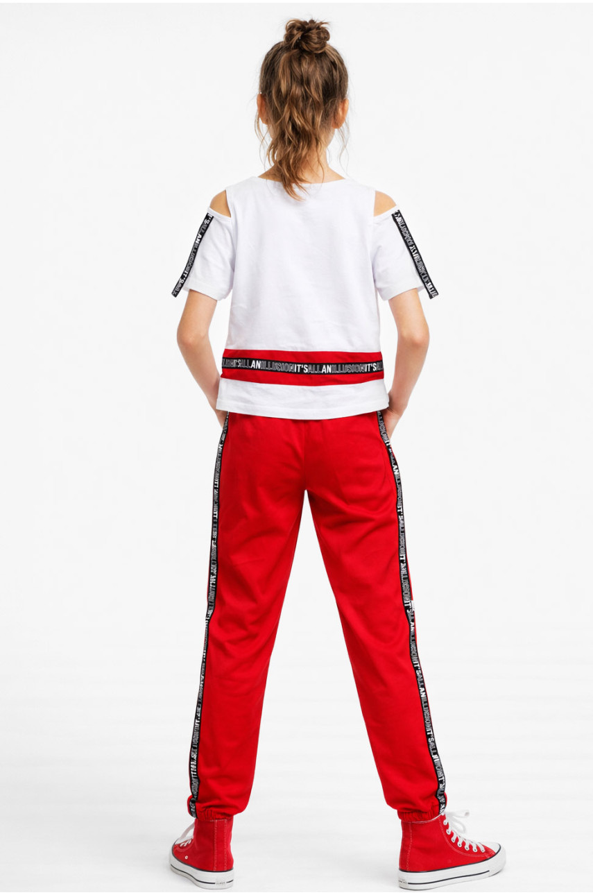 Костюм подростковый для девочки белого цвета 6024 212517