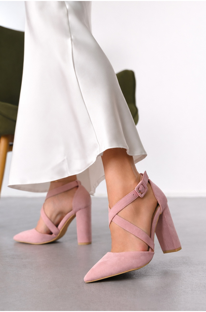 Босоніжки жіночі пудрового кольору СМД24 212523