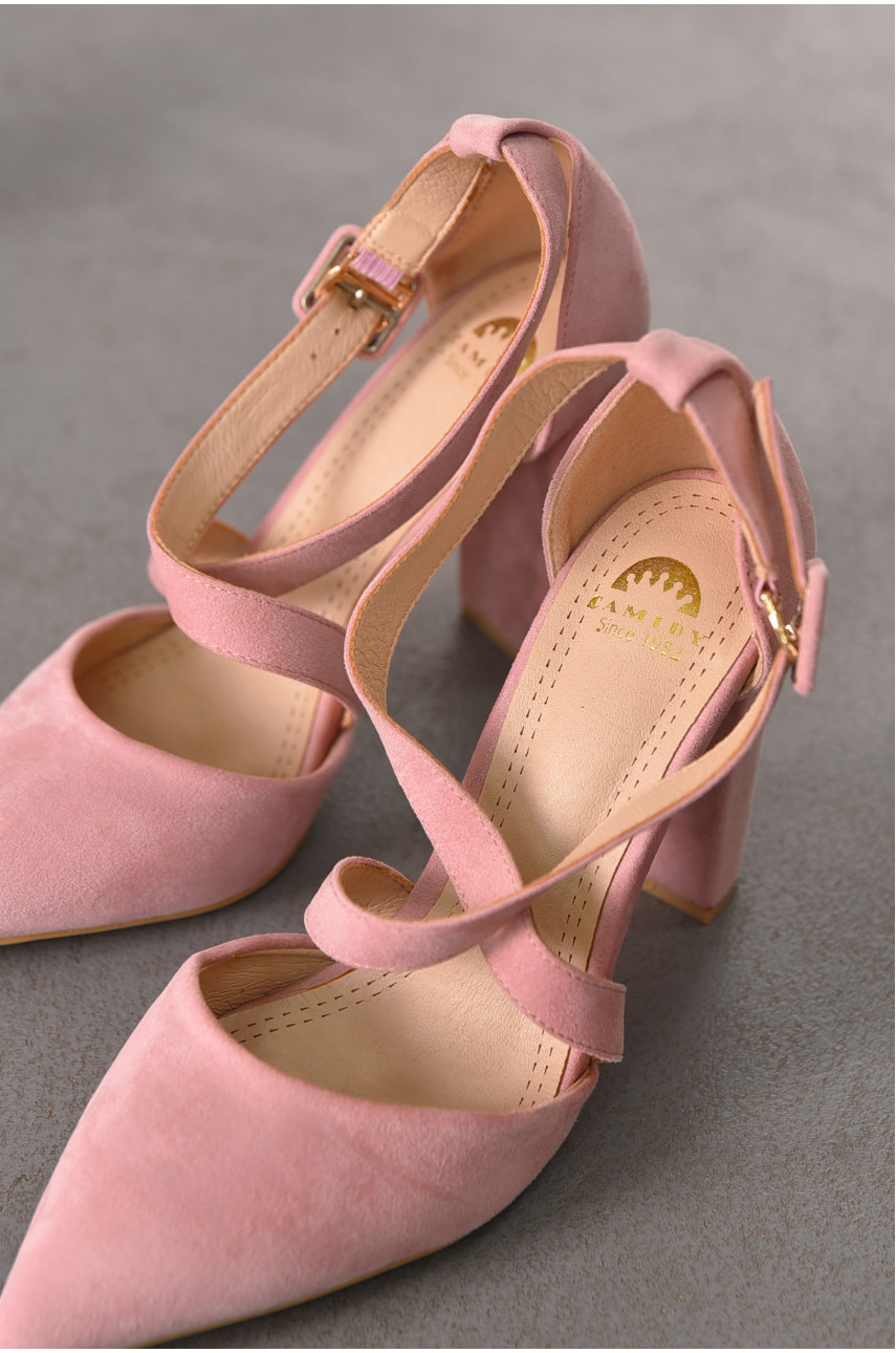 Босоніжки жіночі пудрового кольору СМД24 212523