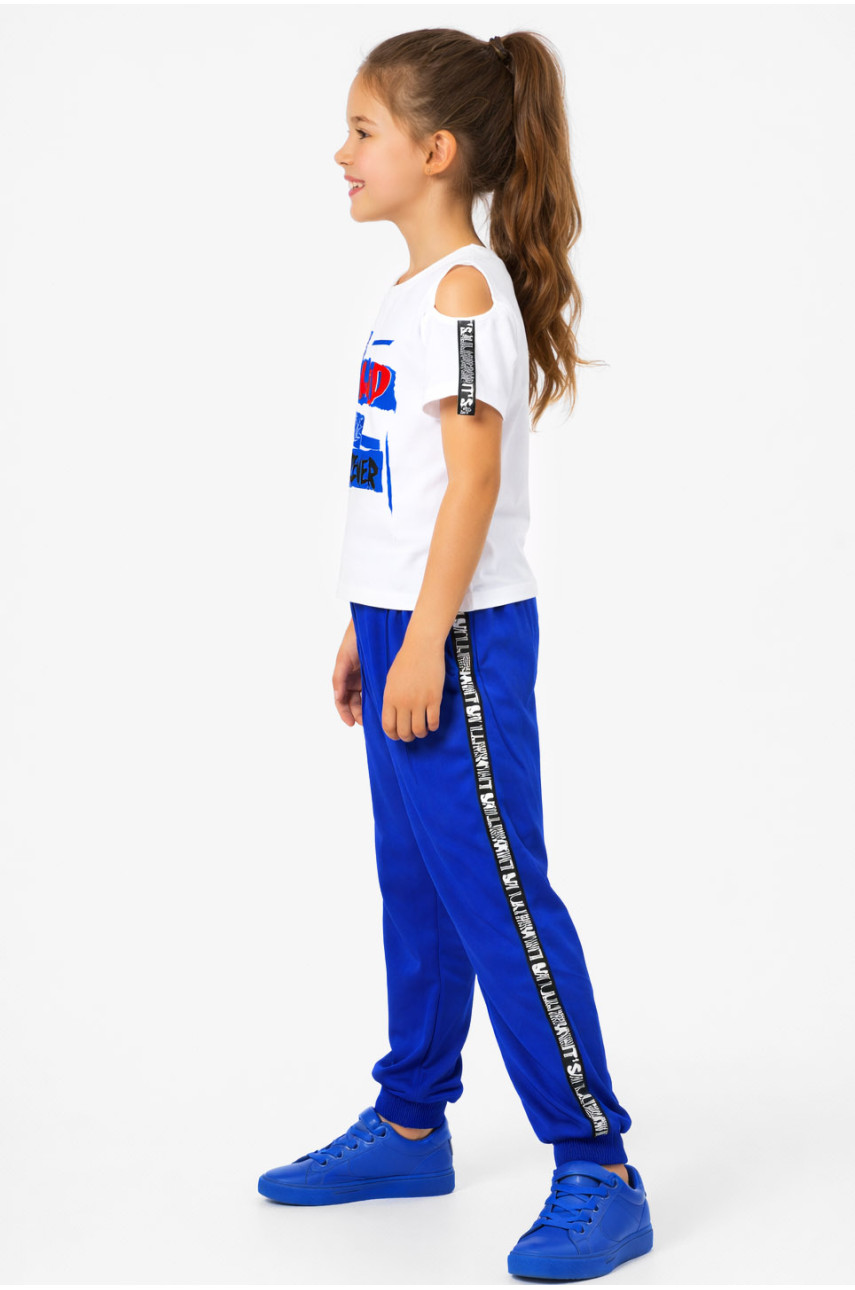 Костюм подростковый для девочки белого цвета 6024 212528