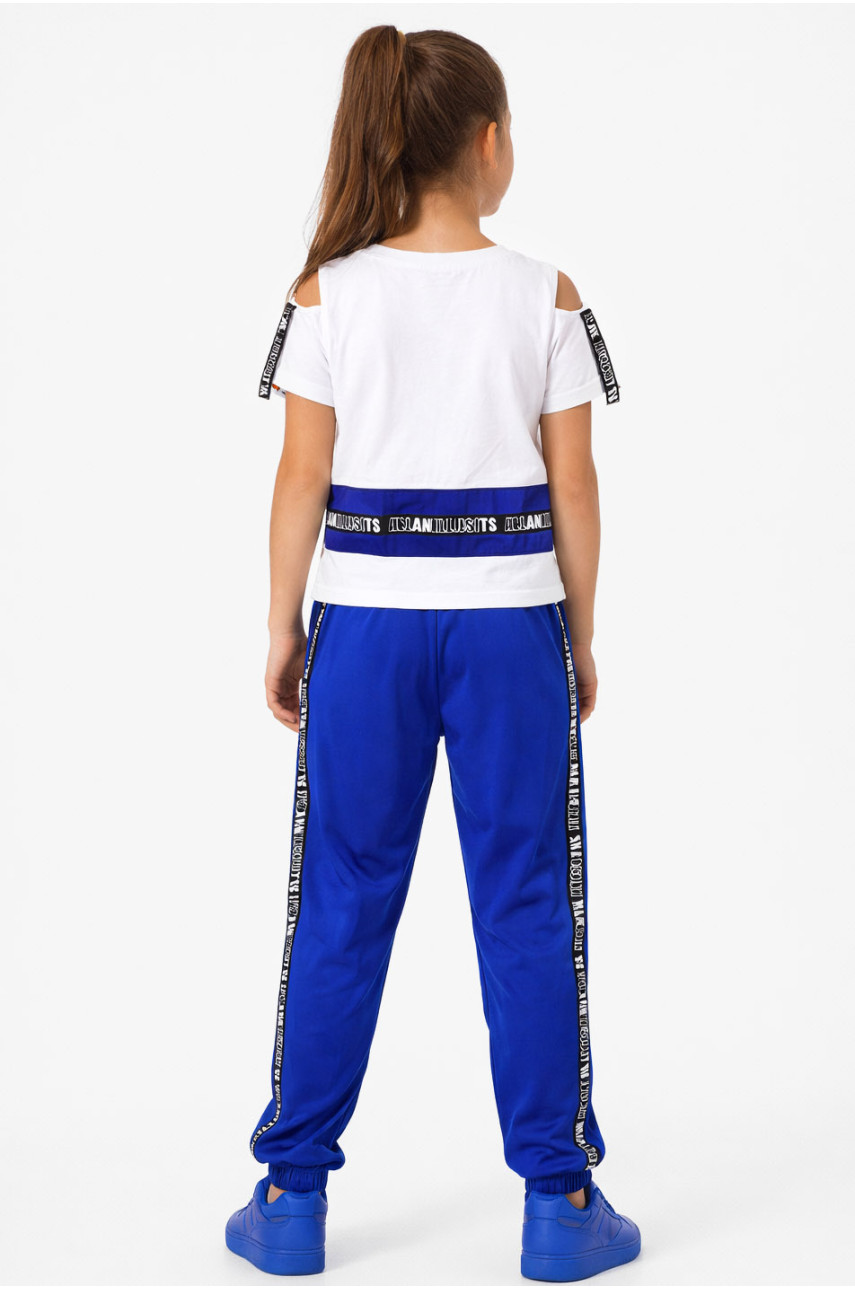 Костюм подростковый для девочки белого цвета 6024 212528