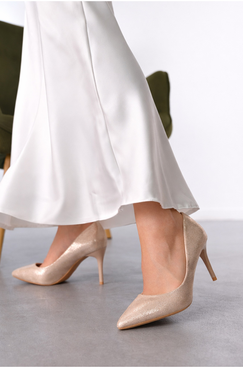 Туфлі жіночі золотистого кольору СМД35 212534