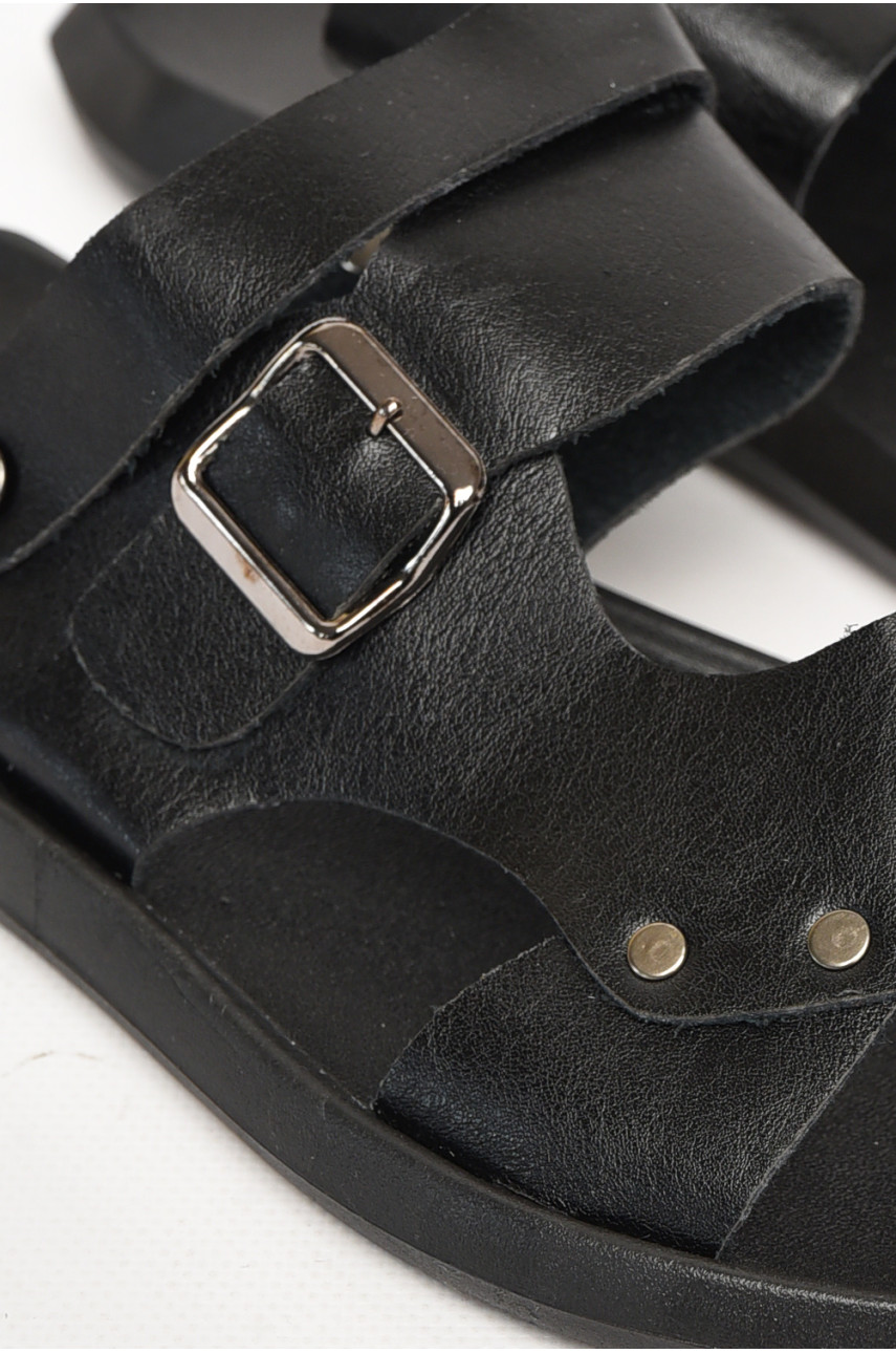 Сандали мужские черного цвета 78А 212538