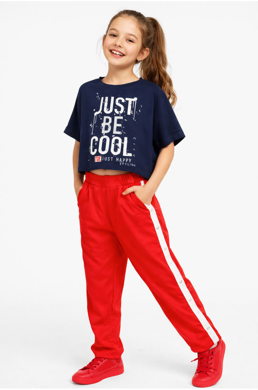 Костюм подростковый для девочки тёмно-синего цвета 6030 212541