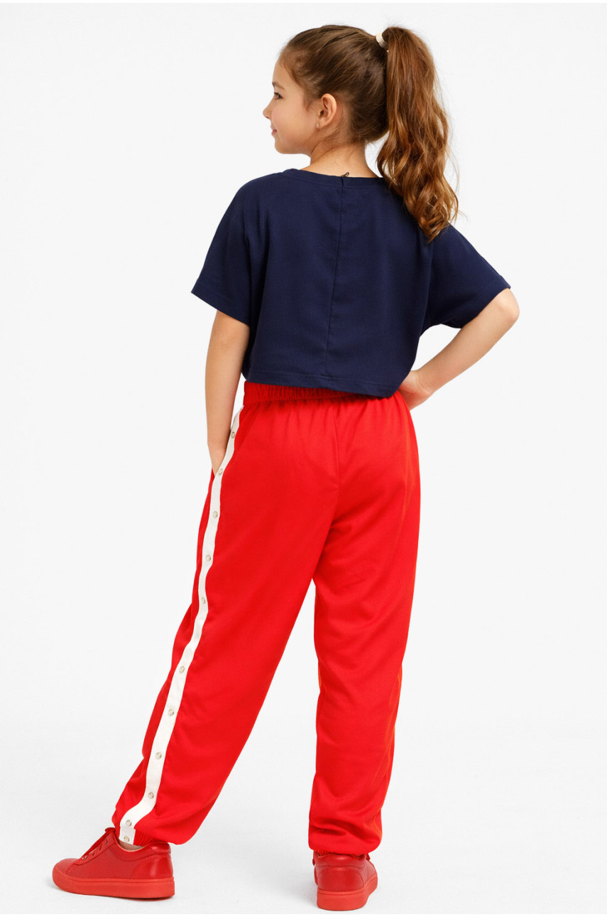 Костюм подростковый для девочки тёмно-синего цвета 6030 212541