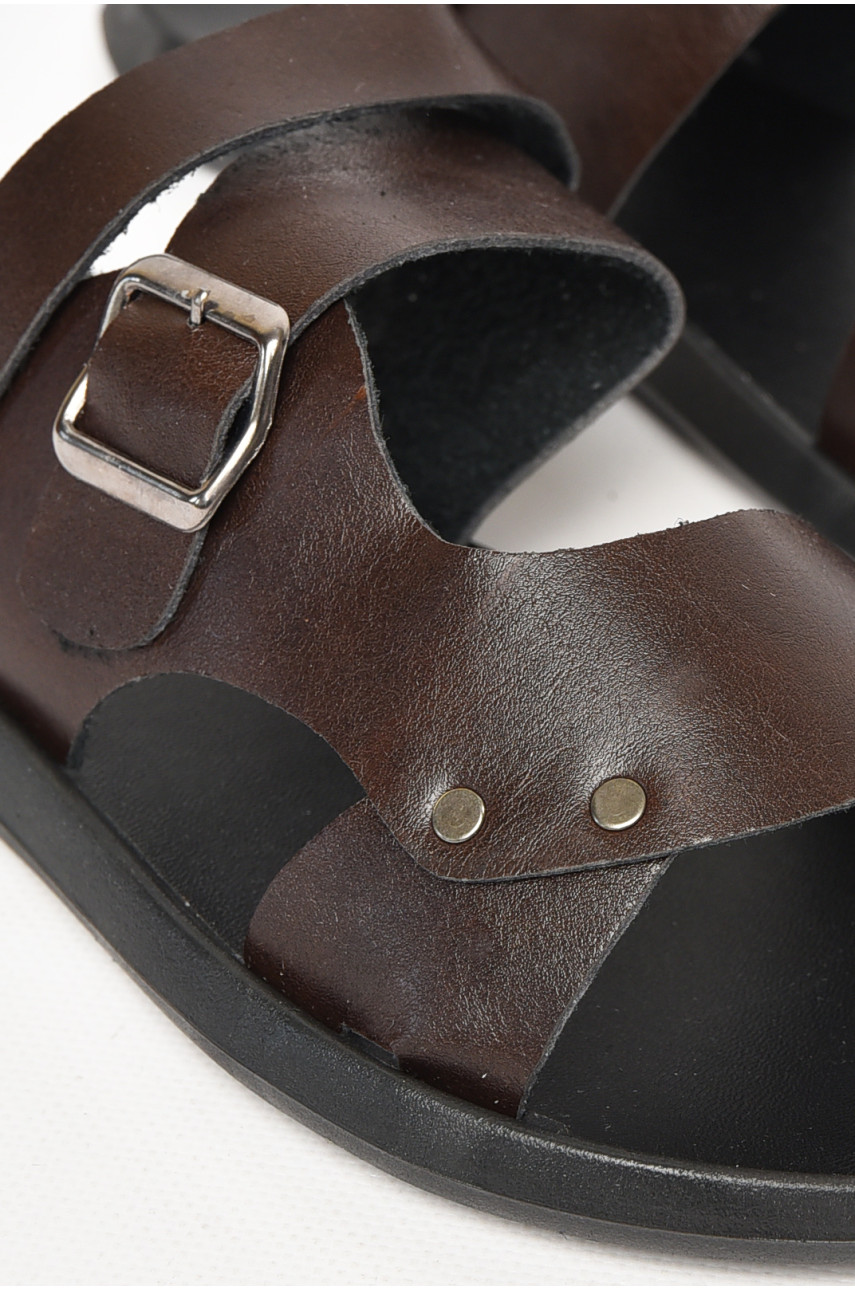 Сандалии мужские коричневого цвета 78С 212542 Сандалии мужские коричневого цвета 78С 212542