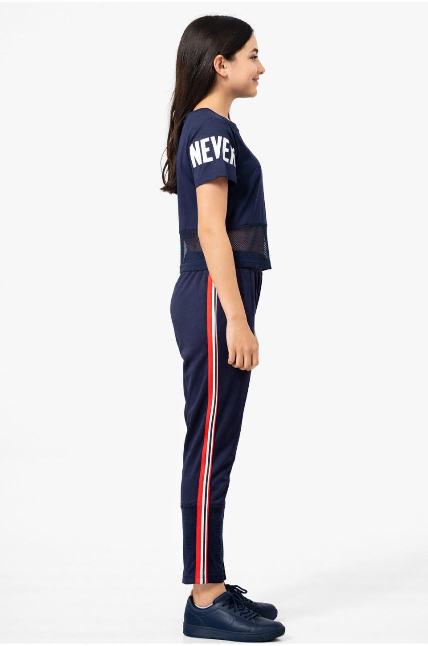 Костюм подростковый для девочки тёмно-синего цвета 4010 212544