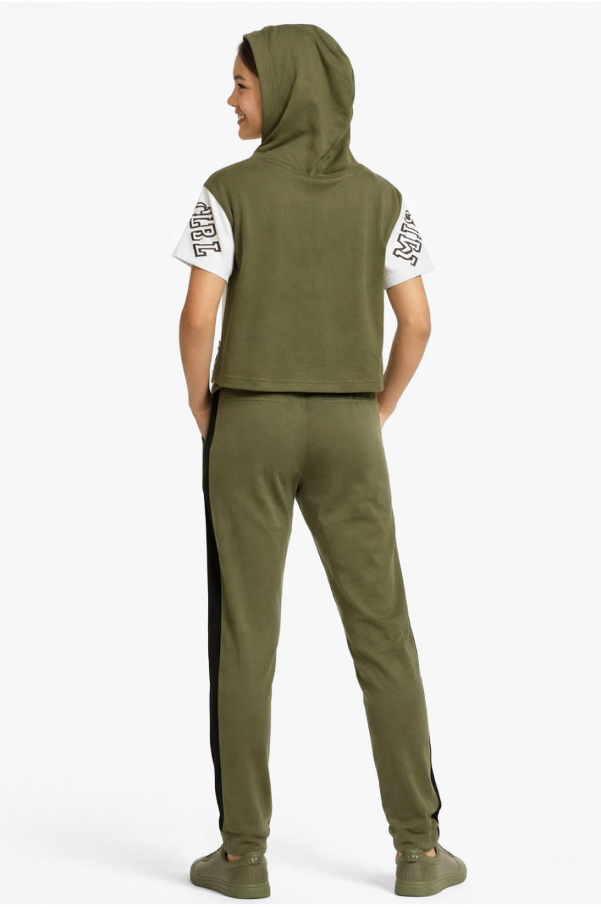 Костюм подростковый для девочки цвета хаки 4014 212545