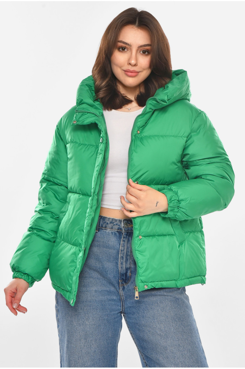 Куртка жіноча демісезонна зеленого кольору 2230 212555