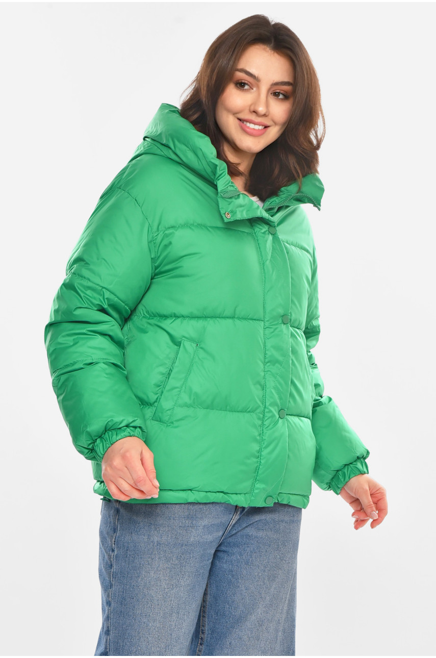 Куртка жіноча демісезонна зеленого кольору 2230 212555