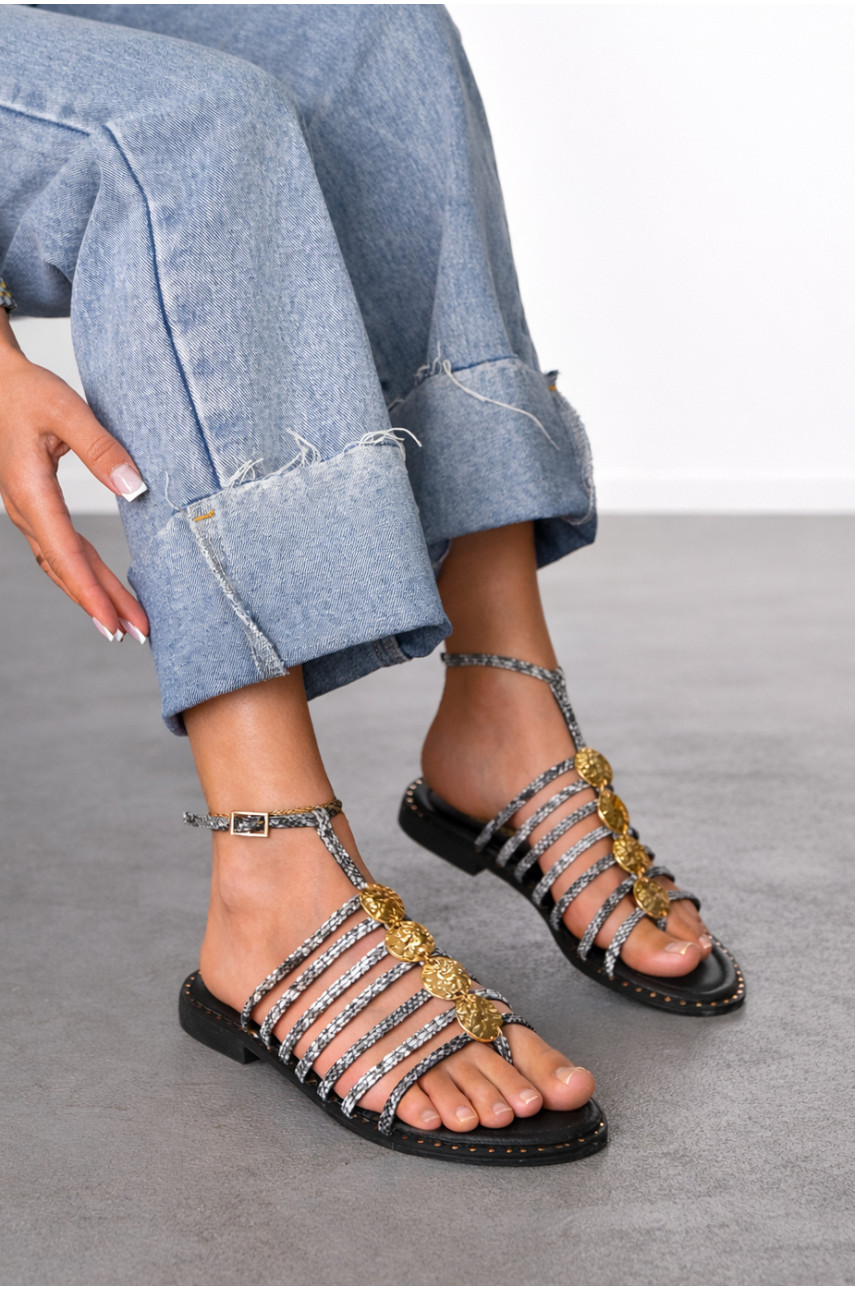 Босоніжки жіночі чорного кольору СМД67 212557