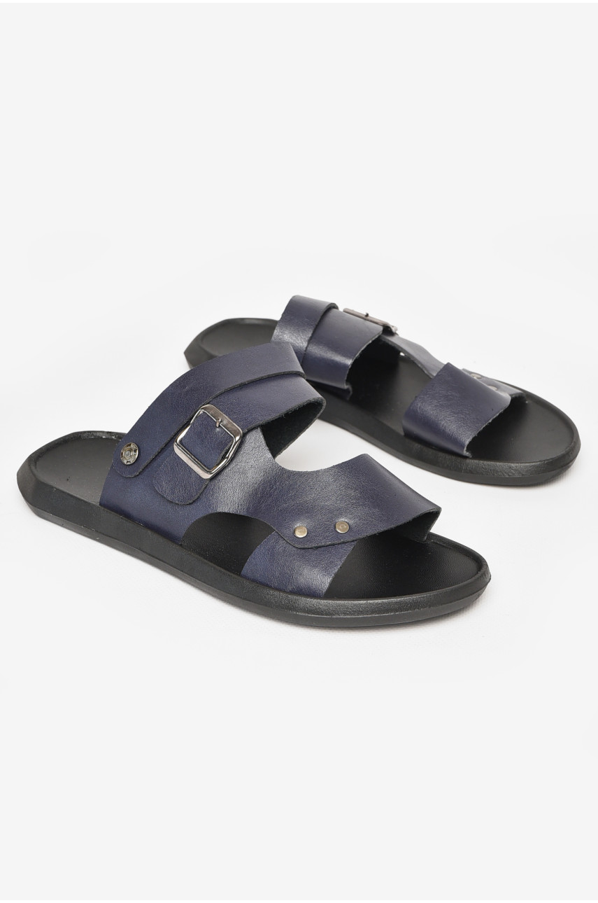 Сандалии мужские темно-синього цвета 78В 212573