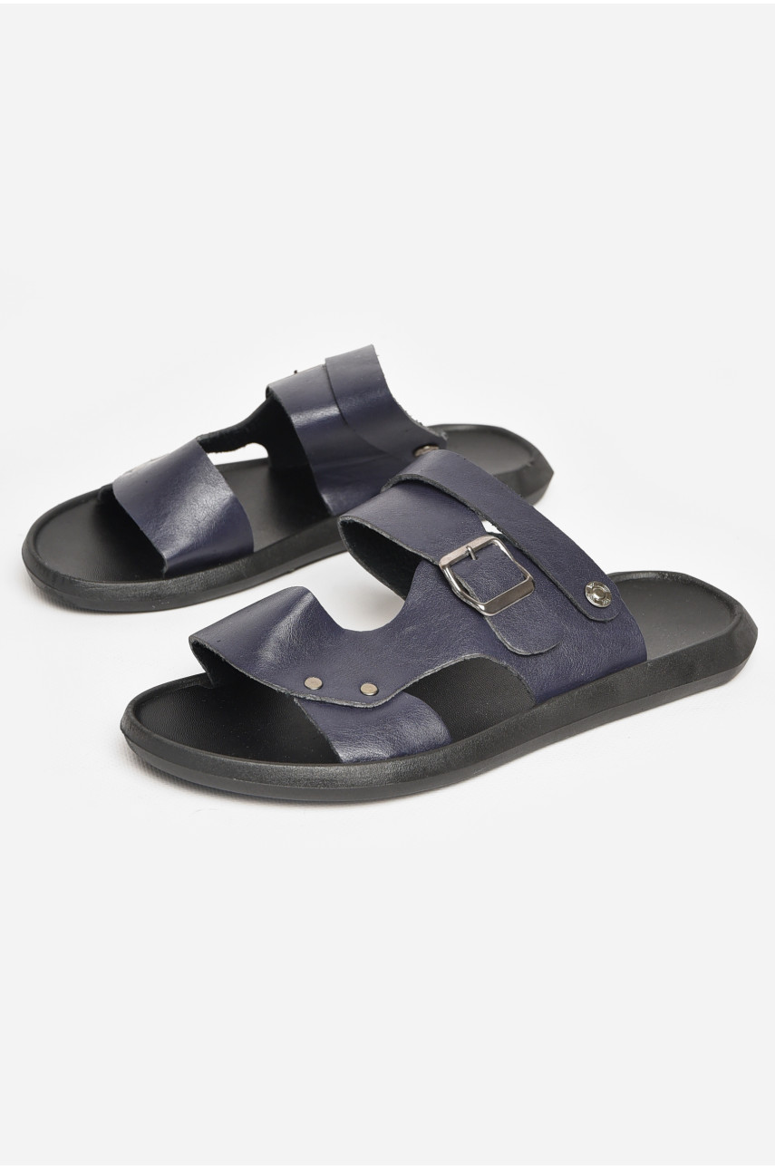 Сандалии мужские темно-синього цвета 78В 212573