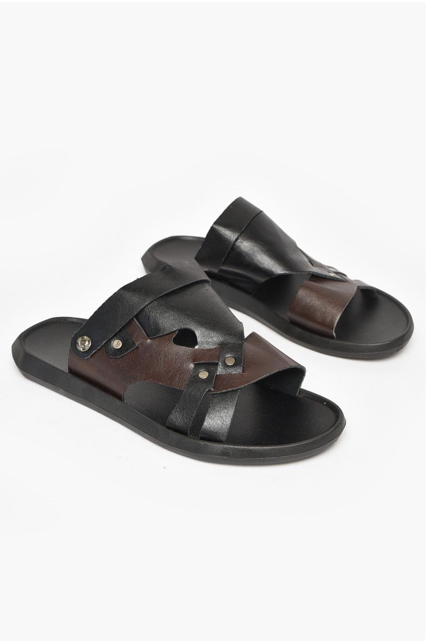 Сандали мужские черного цвета 77А 212578