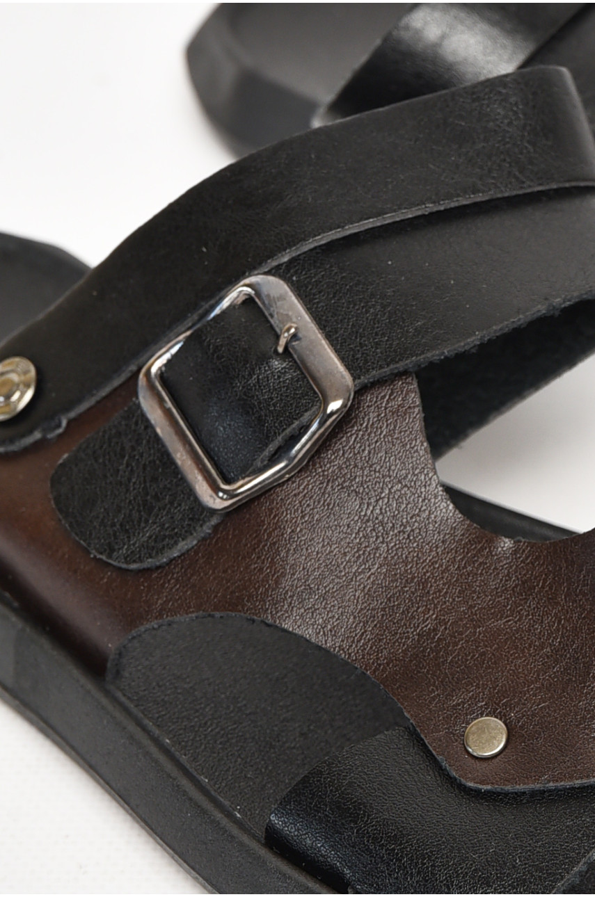 Сандали мужские черного цвета 78Н 212579