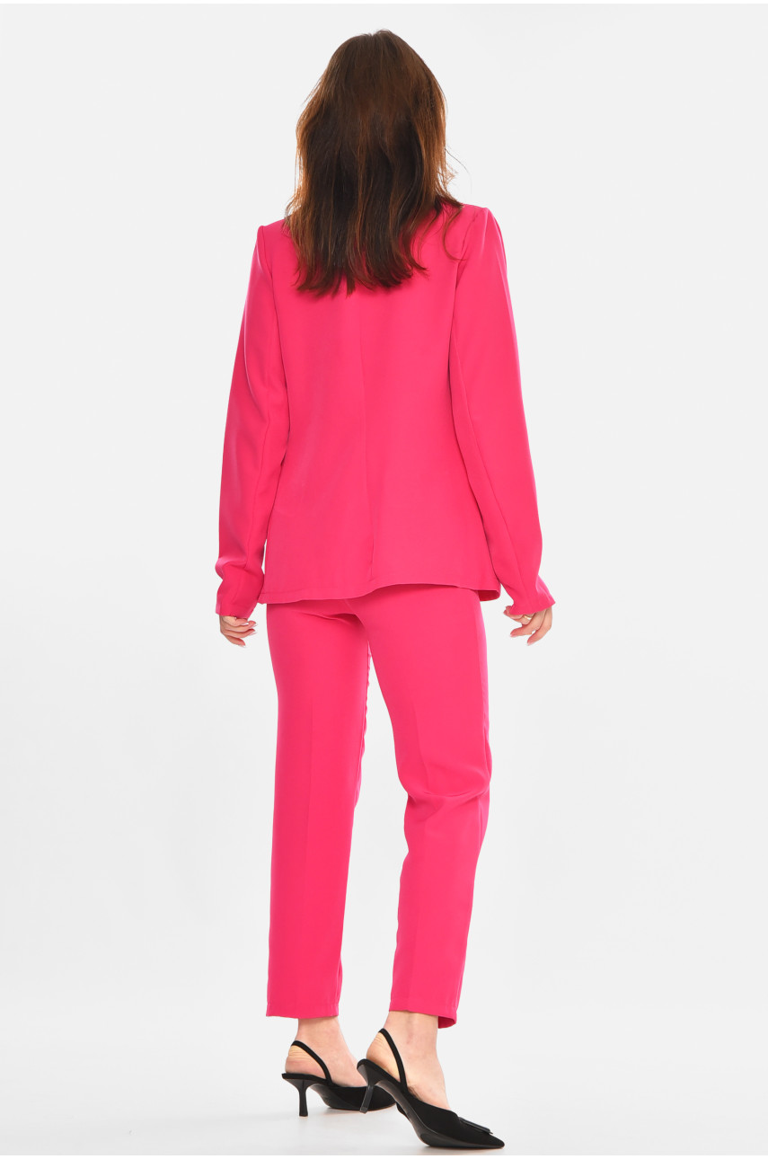 Костюм женский однотонный малинового цвета 1003 212591