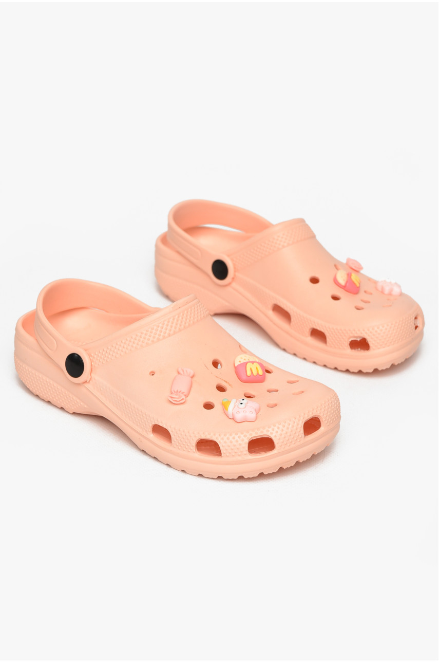 Кроксы женские персикового цвета 3001 212642 Кроксы женские персикового цвета 3001 212642