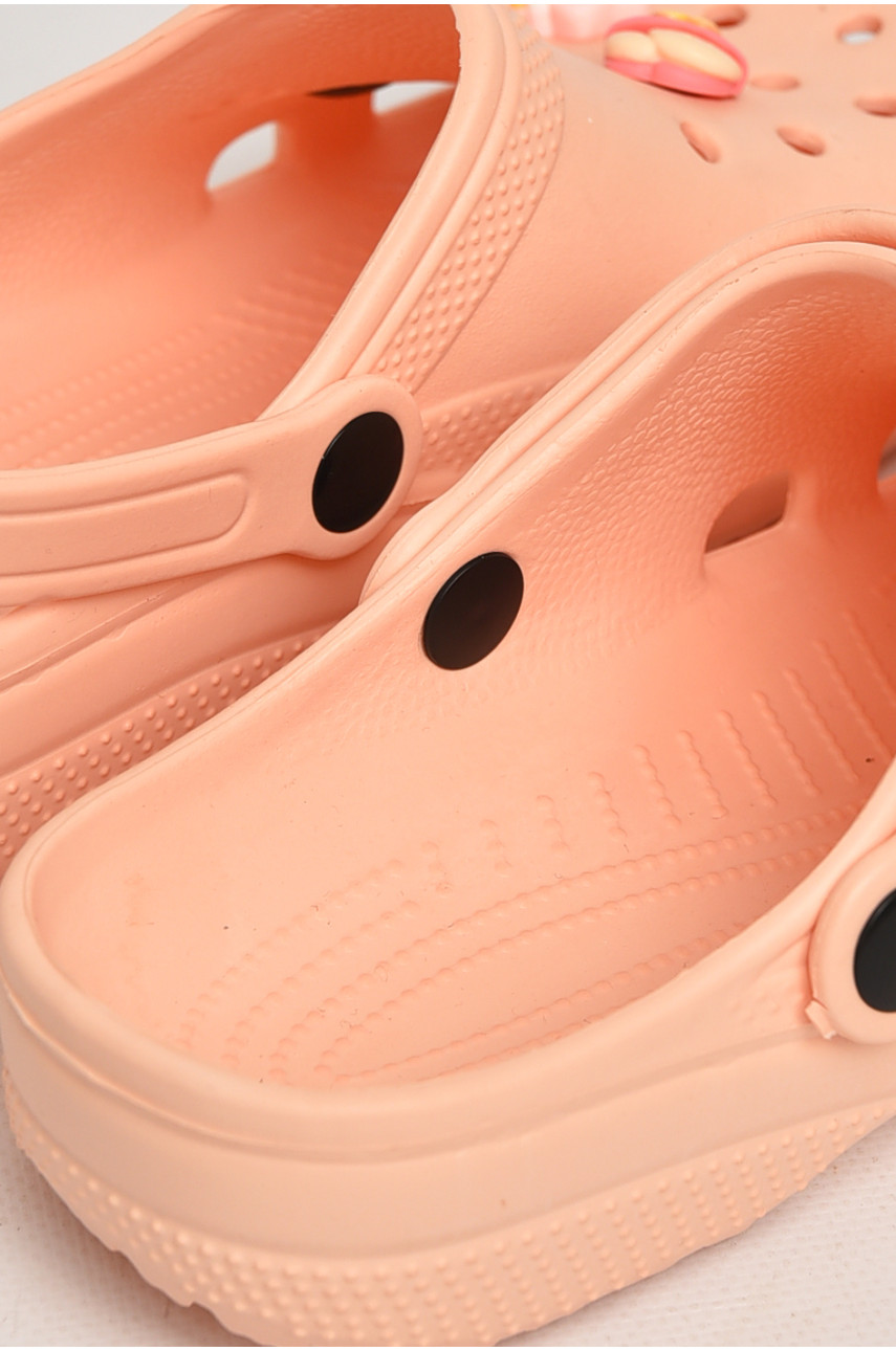 Кроксы женские персикового цвета 3001 212642 Кроксы женские персикового цвета 3001 212642